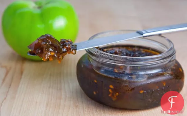 Tomate verde e geléia de Jalapeno