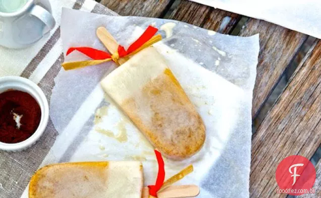 Picolés De Torta De Abóbora