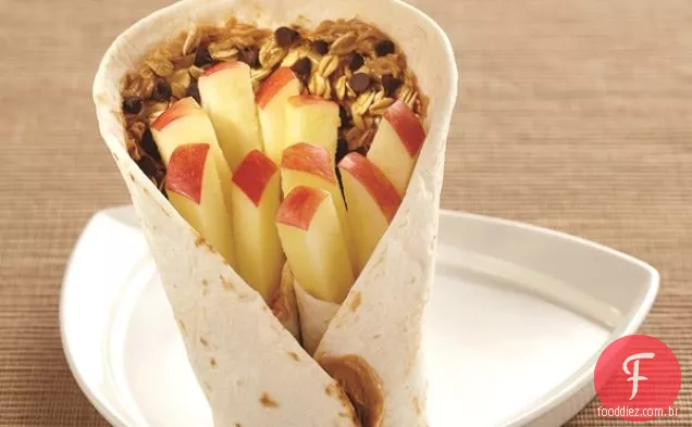 Incrível maçã frita lanche ou sanduíche