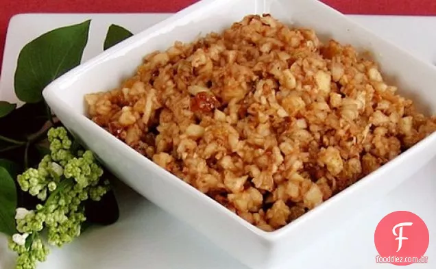 Apple-Pecan Vegan Haroset para Páscoa