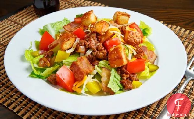 Bacon Double Cheese Burger Salad