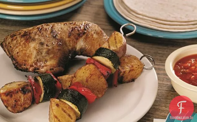 Grelhado Fiesta frango e batatas