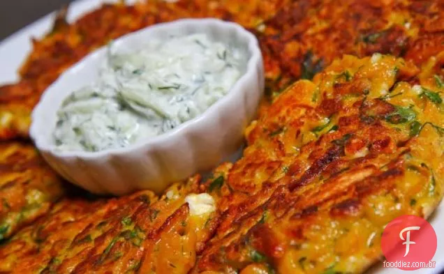 Bolinhos de abóbora e Feta