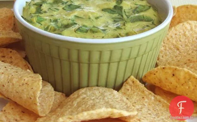 Alcachofra Curry Vegan Espinafre Dip