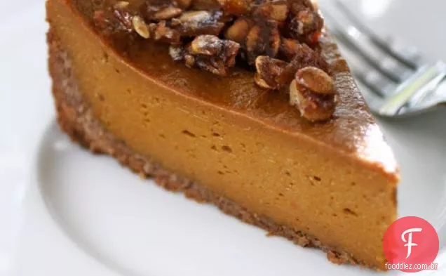 Torta de abóbora vegana Praline em Crosta de coco-noz-pecã