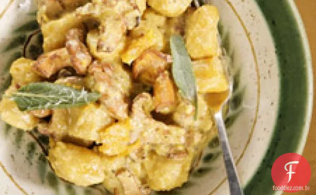 Nhoque De Abóbora Com Cogumelos