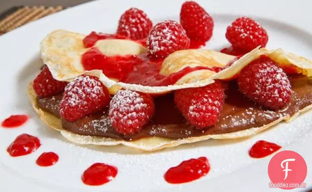 Framboesa e Nutella Crepes