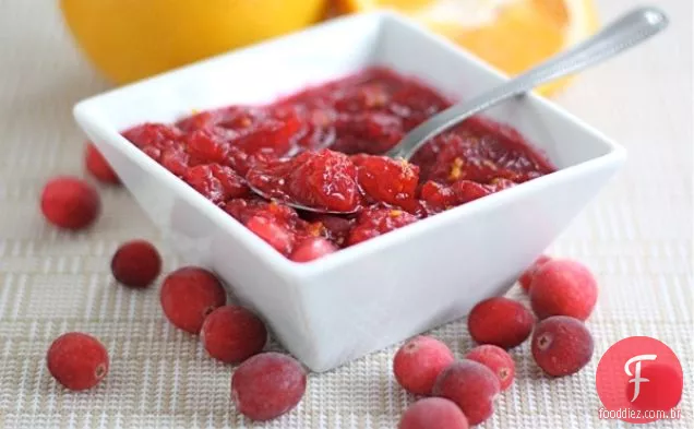 Molho De Cranberry Com Especiarias Rápido E Fácil