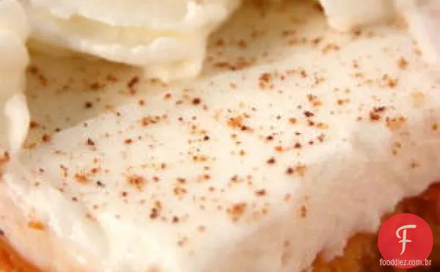 Barras De Cheesecake De Abóbora