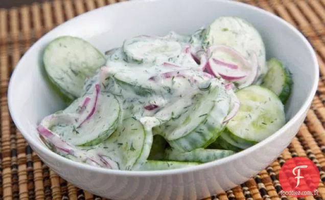 Salada De Pepino Com Recheio Cremoso