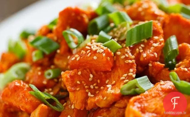 Abacaxi Dak Bulgogi (abacaxi Coreano churrasco frango)