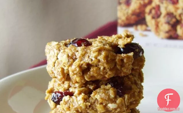 Baixo Teor De Gordura Saudável Abóbora Aveia Cranberry Cookies