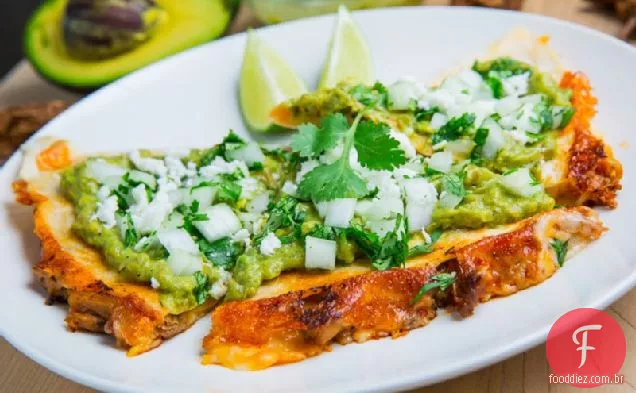 Carne De Porco Tinga Quesadillas