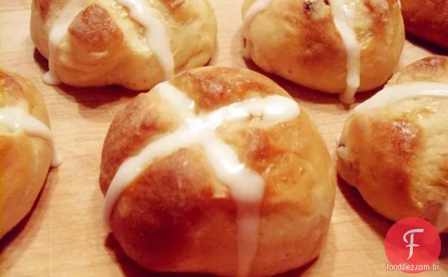 Pães Cruzados Quentes Sem Laticínios