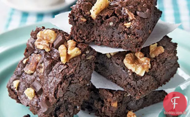 Clássico Fudge-Noz Brownies