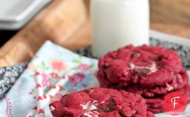 Biscoitos De Bolo Da Via Láctea De Veludo Vermelho
