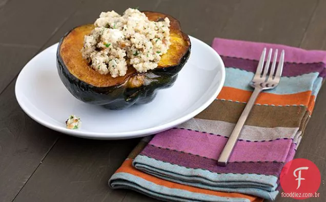 Abóbora Recheada Com Quinoa E Pistache