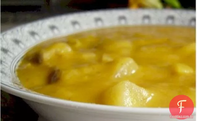 Sopa De Alho-Poró De Batata Vegana Cremosa