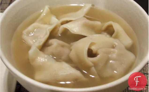 Bolinhos de Wonton ou sopa