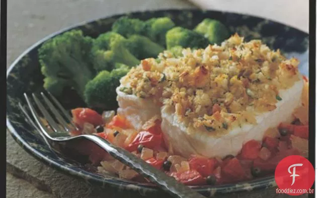 Bacalhau Assado Com Migalhas De Mostarda