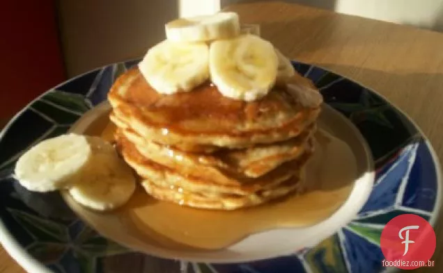Panquecas sem leite de aveia e Banana