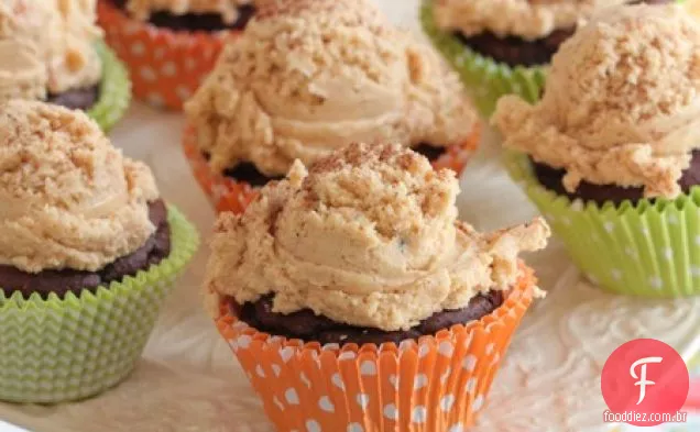 Dois Ingredientes Chocolate Abóbora Cupcakes