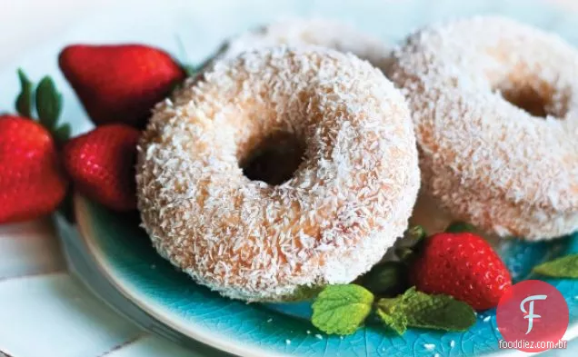 Donuts Sem Glúten De Baunilha De Coco