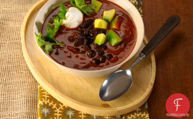 Pimenta Picante Do Sudoeste Do Feijão Preto