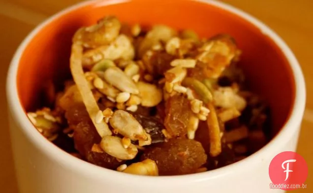 Abacaxi Oatbran Granola para um