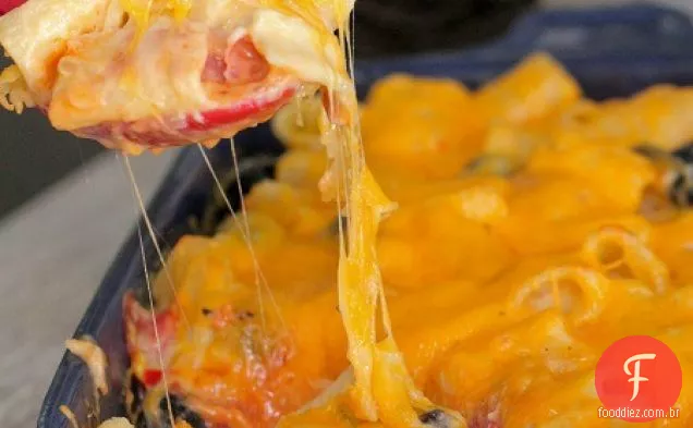 Pepperoni Pizza Mac e queijo