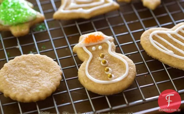 Biscoitos de açúcar macios sem laticínios (rolo e corte)