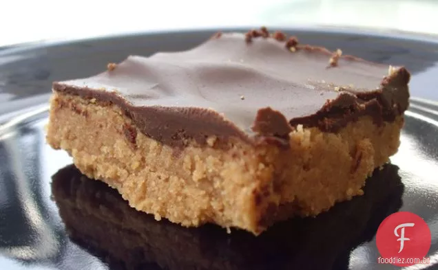 Barras De Manteiga De Amendoim Com Chocolate Sem Leite