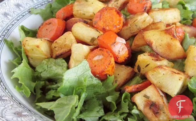 Vegetais De Raiz Agridoce Torrados