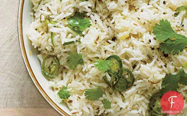 Arroz de iogurte com cominho e Chile