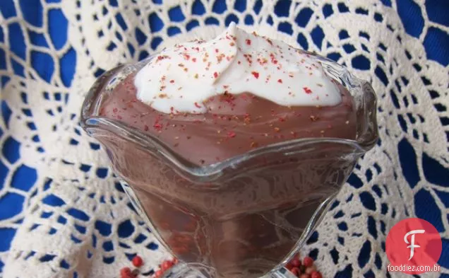 Pudim De Chocolate Vegam Com Especiarias