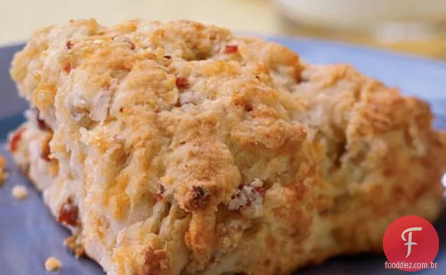 Presunto e queijo Scones