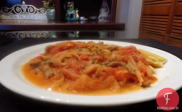 Strogonoff de carne sem leite com leite de amêndoa