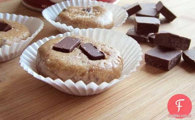 Pedaço De Chocolate Salgado Sem Assar Biscoitos