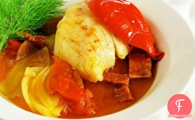 Ensopado De Bacalhau Com Pimenton & Chouriço