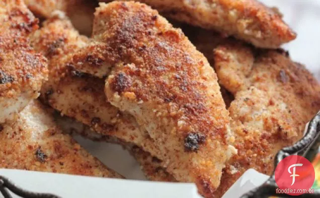 Amêndoas Parmesão Crusted Frango Propostas