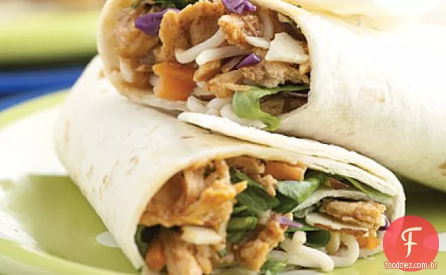 Asiática Frango Wraps