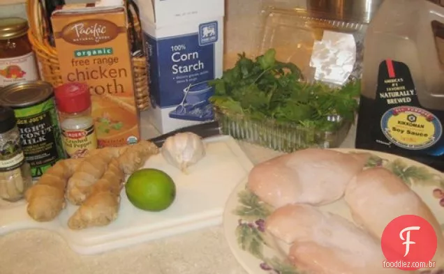 Frango De Coco Pegajoso