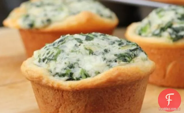 Copos De Parmesão Com Creme De Espinafre Sem Leite