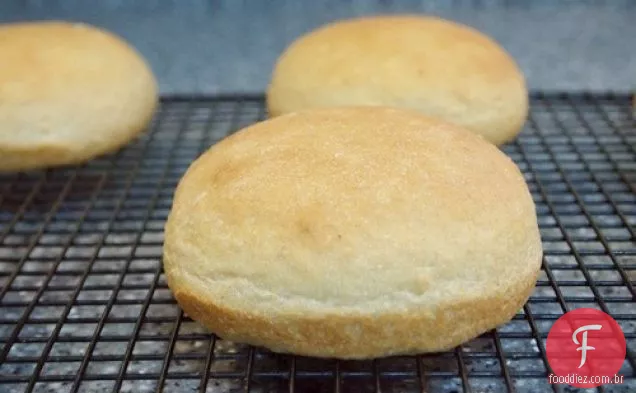 Pães Saudáveis De Hambúrguer De Trigo Branco