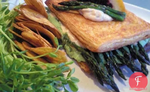 Sanduíche vegetariano com laranja-Chipotle Mayo