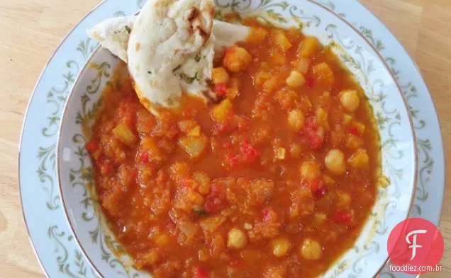 Abóbora Saudável & Chickpea Curry Chili