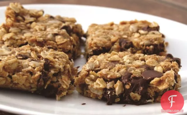 Barras de Granola caseiras com proteína sem laticínios