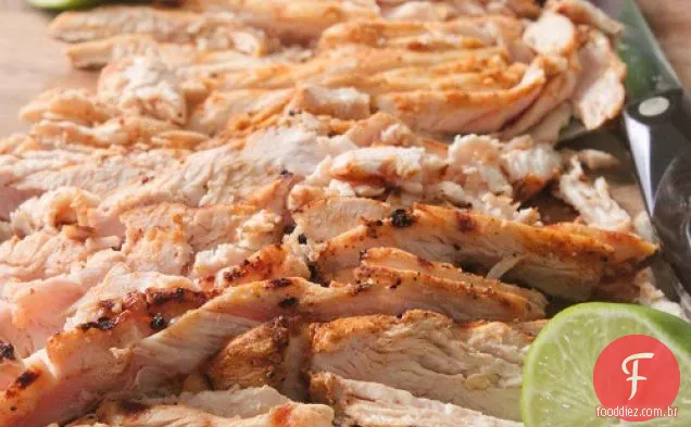 Taco grelhado e frango com limão para Tacos