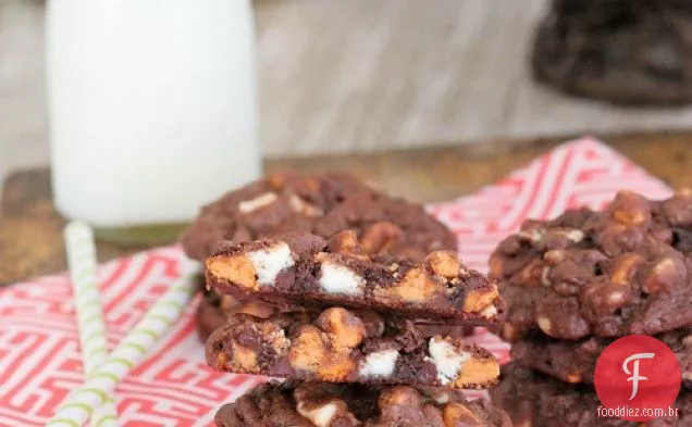 Triple Chip Chocolate Chunk Cookies