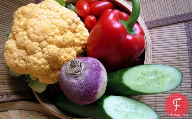 Salada De Cuscuz De Couve-Flor Sem Grãos Crus